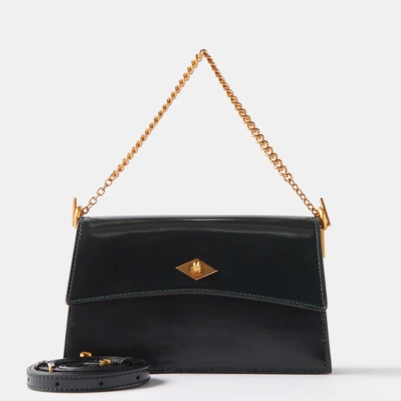 Metier Handbags - METIER 'Roma' Mini Clutch in Glossy Green with Shoulder Strap MSRP $2450 - BNIB